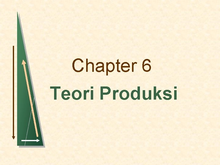 Chapter 6 Teori Produksi 