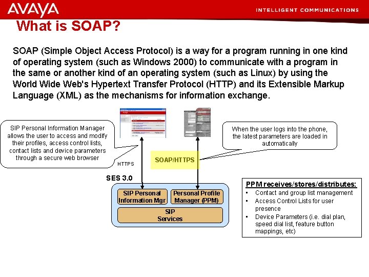 What is SOAP? SOAP (Simple Object Access Protocol) is a way for a program