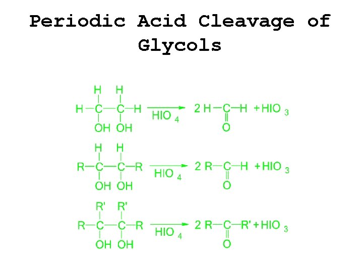 Periodic Acid Cleavage of Glycols 