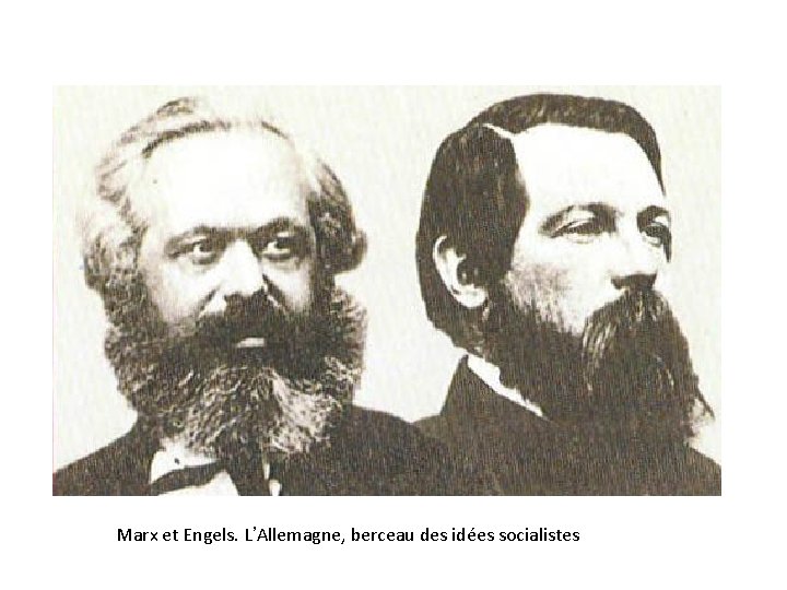 Marx et Engels. L’Allemagne, berceau des idées socialistes 