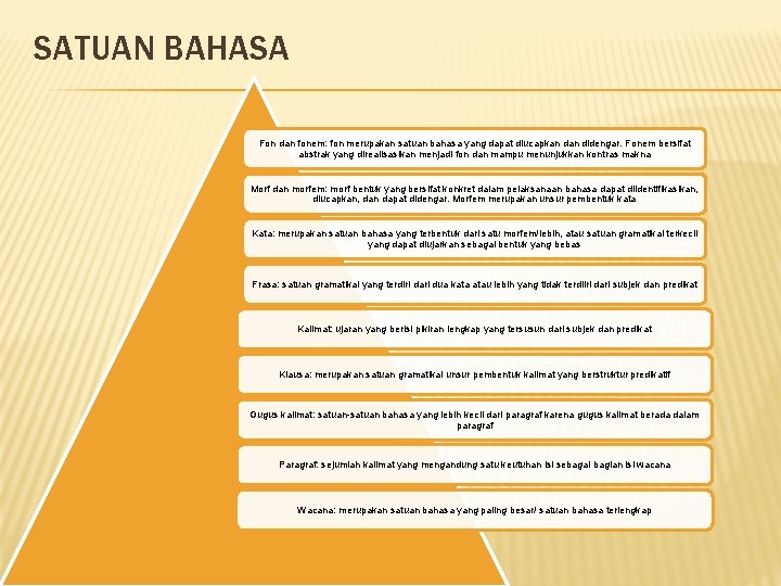 Satuan bahasa yang lebih luas dari kalimat adalah