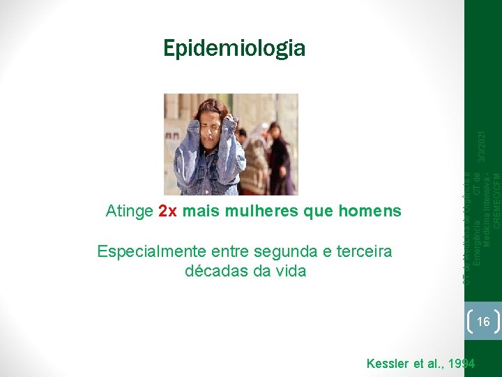 Atinge 2 x mais mulheres que homens Especialmente entre segunda e terceira décadas da