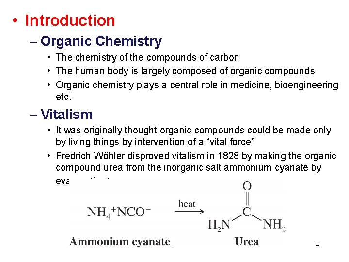 • Introduction – Organic Chemistry • The chemistry of the compounds of carbon • Introduction – Organic Chemistry • The chemistry of the compounds of carbon