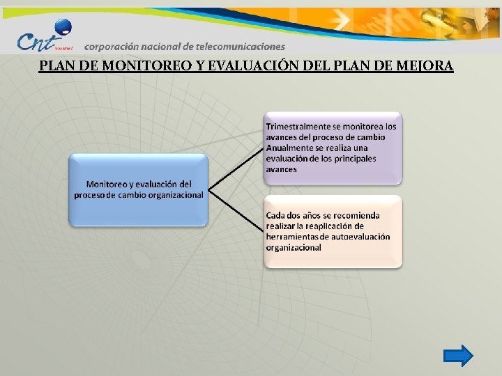 PLAN DE MONITOREO Y EVALUACIÓN DEL PLAN DE MEJORA 
