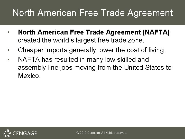 North American Free Trade Agreement • • • North American Free Trade Agreement (NAFTA)