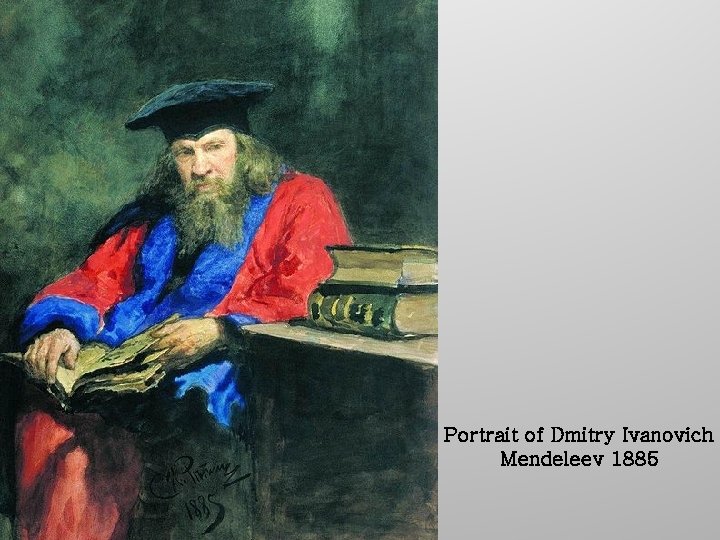 Portrait of Dmitry Ivanovich Mendeleev 1885 