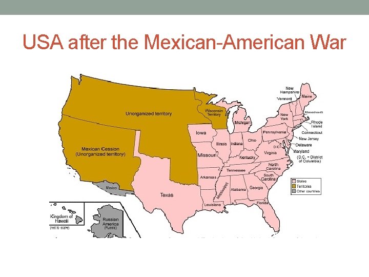 USA after the Mexican-American War 