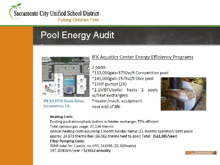 Pool Energy Audit : 