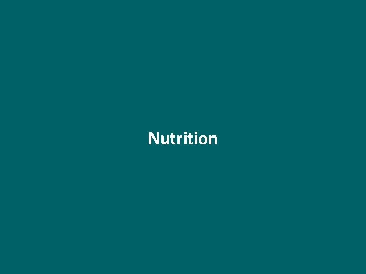 Nutrition 
