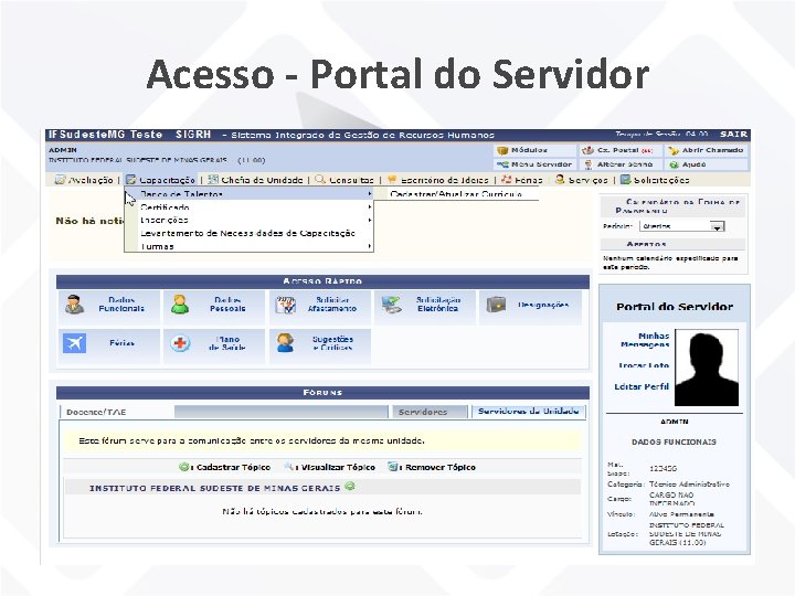 Acesso - Portal do Servidor 