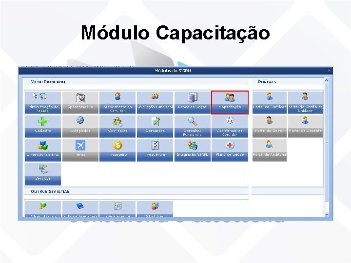 Módulo Capacitação 