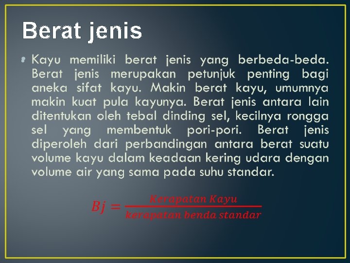 Berat jenis • 