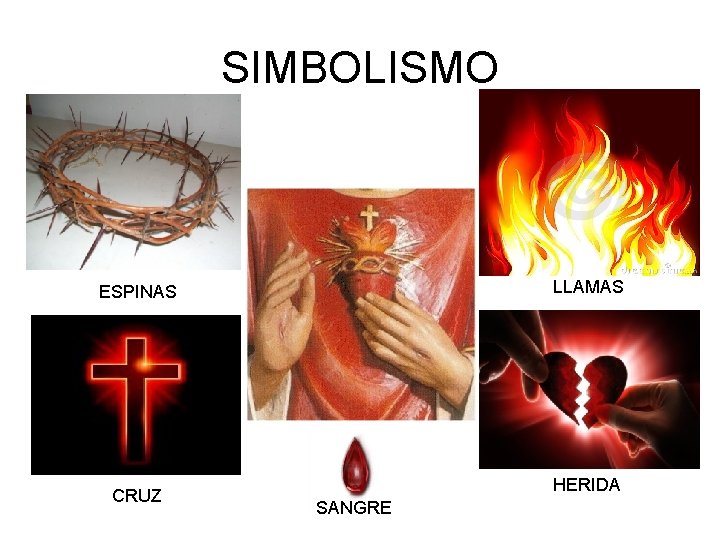 SIMBOLISMO LLAMAS ESPINAS CRUZ HERIDA SANGRE SIMBOLISMO LLAMAS ESPINAS CRUZ HERIDA SANGRE