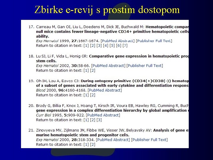 Zbirke e-revij s prostim dostopom 