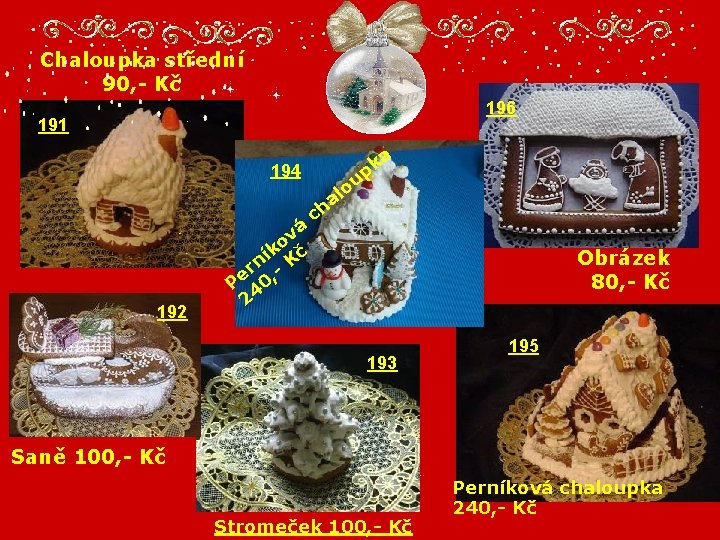 Chaloupka střední 90, - Kč 196 191 194 192 á v ko č í