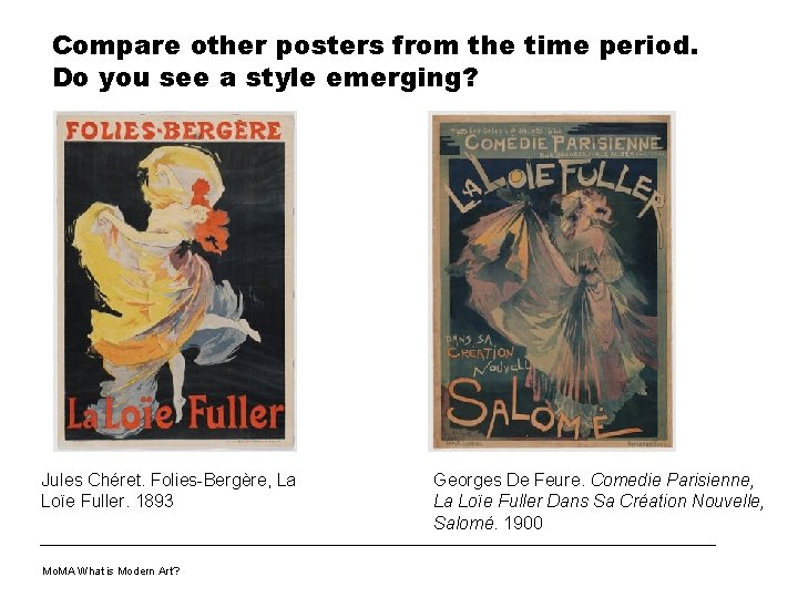Compare other posters from the time period. Do you see a style emerging? Jules