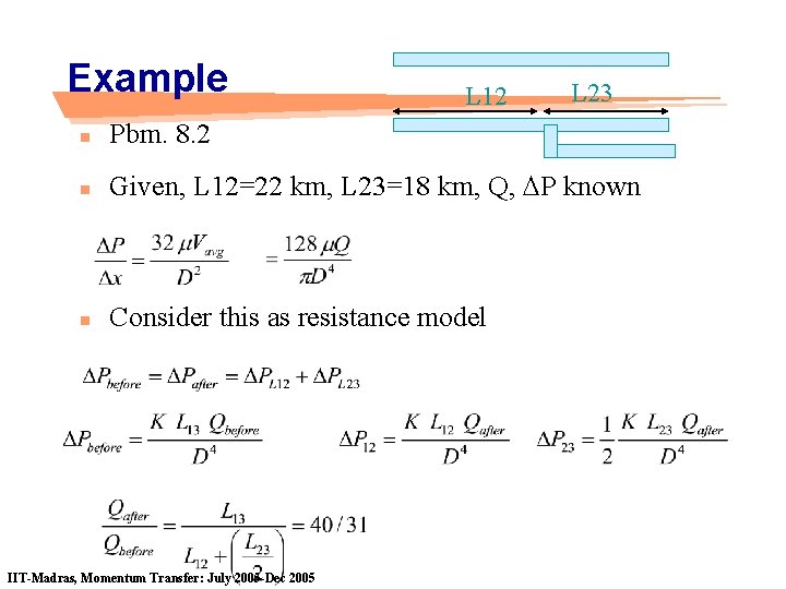 Example L 12 L 23 n Pbm. 8. 2 n Given, L 12=22 km,