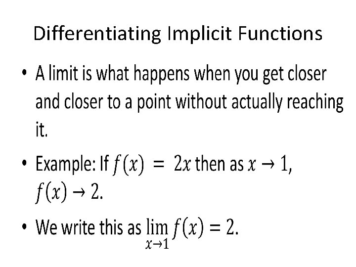 Differentiating Implicit Functions • 
