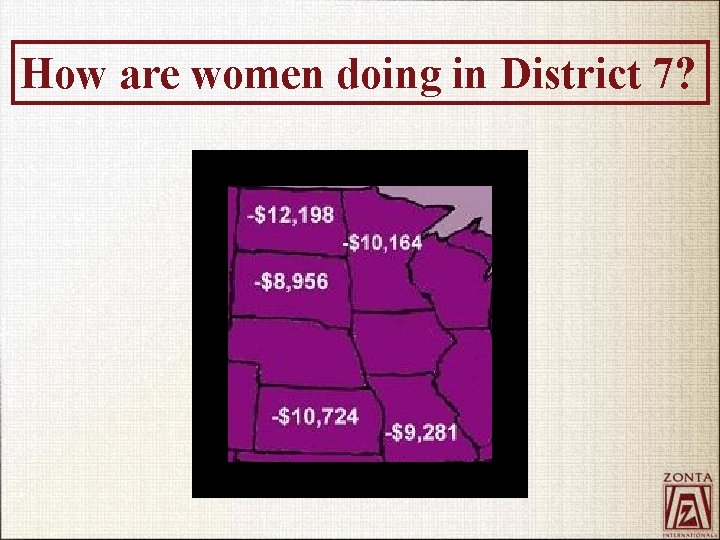 How are women doing in District 7? 