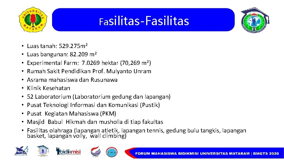Fasilitas-Fasilitas • • • Luas tanah: 529. 275 m 2 Luas bangunan: 82. 209 Fasilitas-Fasilitas • • • Luas tanah: 529. 275 m 2 Luas bangunan: 82. 209