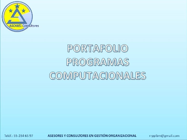 PORTAFOLIO PROGRAMAS COMPUTACIONALES 