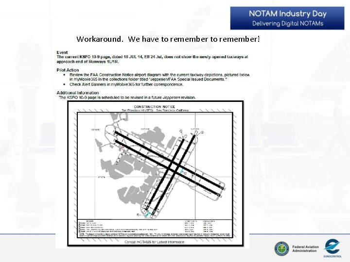 Workaround. We have to remember! 