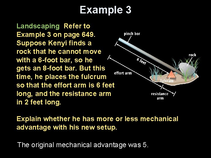 Example 3 Landscaping Refer to Example 3 on page 649. Suppose Kenyi finds a