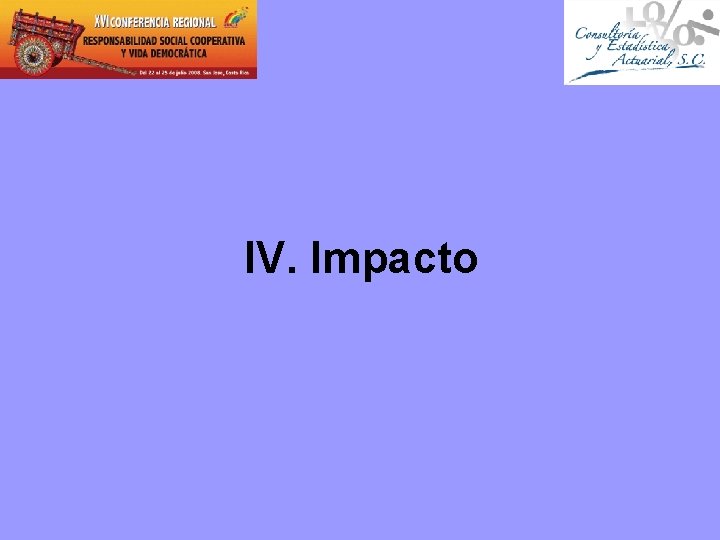 IV. Impacto 