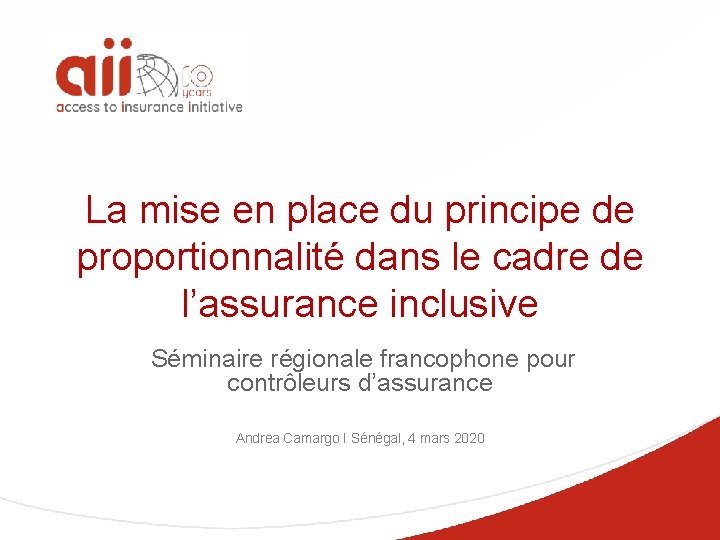 La mise en place du principe de proportionnalité dans le cadre de l’assurance inclusive