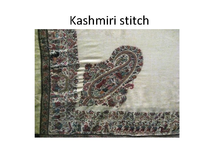 Kashmiri stitch 