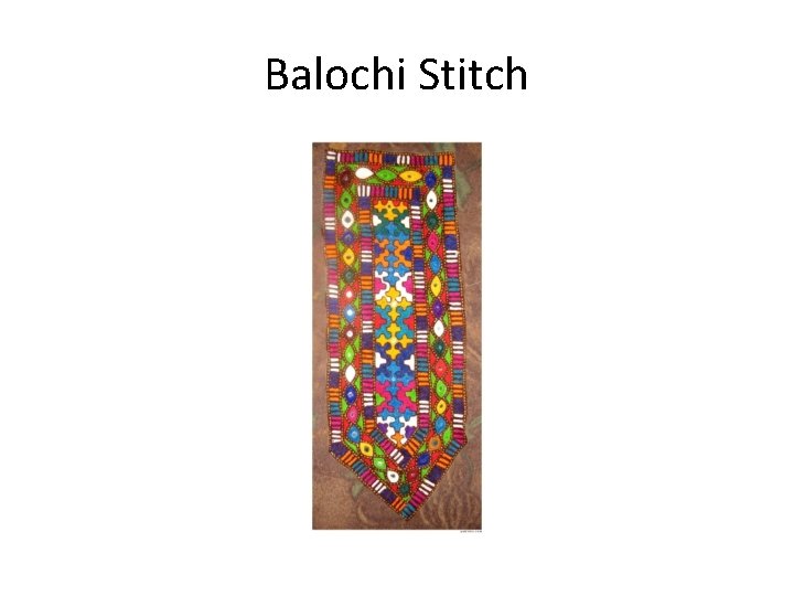 Balochi Stitch 