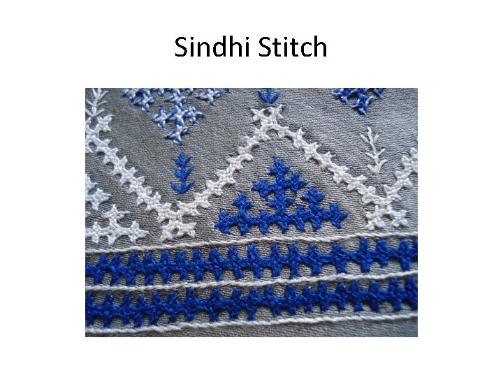 Sindhi Stitch 