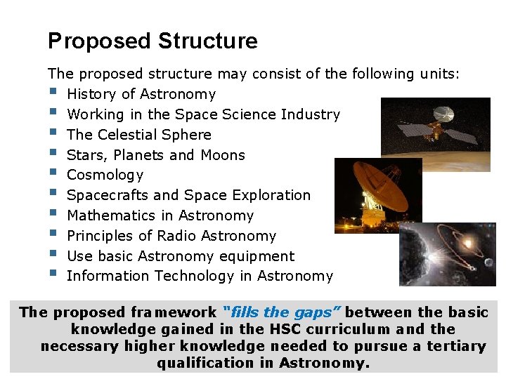 Proposed Structure The proposed structure may consist of the following units: § History of
