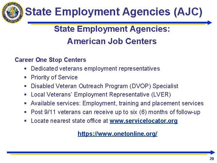 State Employment Agencies (AJC) State Employment Agencies: American Job Centers Career One Stop Centers State Employment Agencies (AJC) State Employment Agencies: American Job Centers Career One Stop Centers