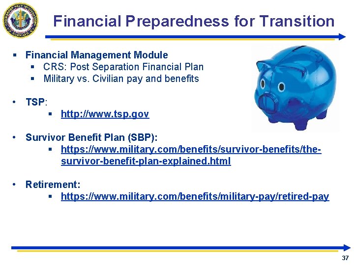 Financial Preparedness for Transition § Financial Management Module § CRS: Post Separation Financial Plan Financial Preparedness for Transition § Financial Management Module § CRS: Post Separation Financial Plan