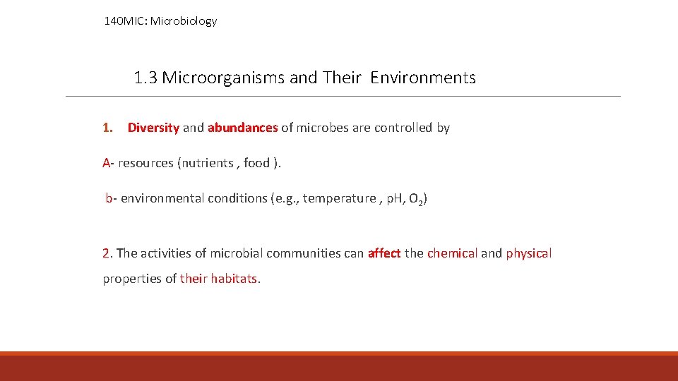 140 MIC Microbiology Lecture 3 Principles of Microbiology