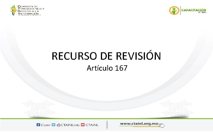 RECURSO DE REVISIÓN Artículo 167 