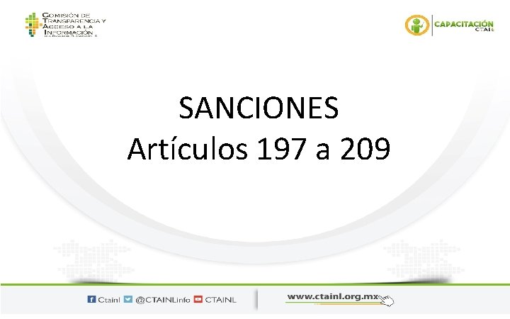 SANCIONES Artículos 197 a 209 