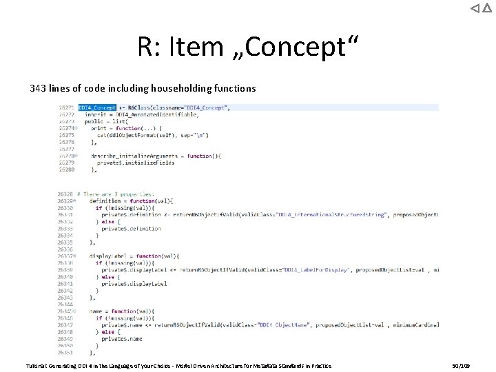 R: Item „Concept“ 343 lines of code including householding functions Tutorial: Generating DDI 4