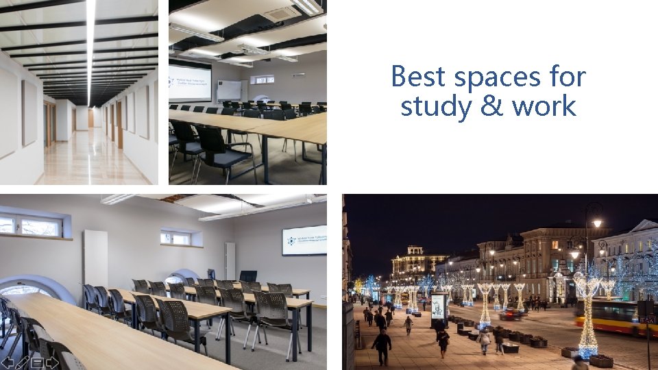 Best spaces for study & work 