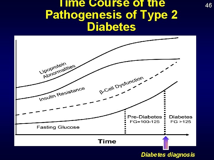 Time Course of the Pathogenesis of Type 2 Diabetes diagnosis 46 