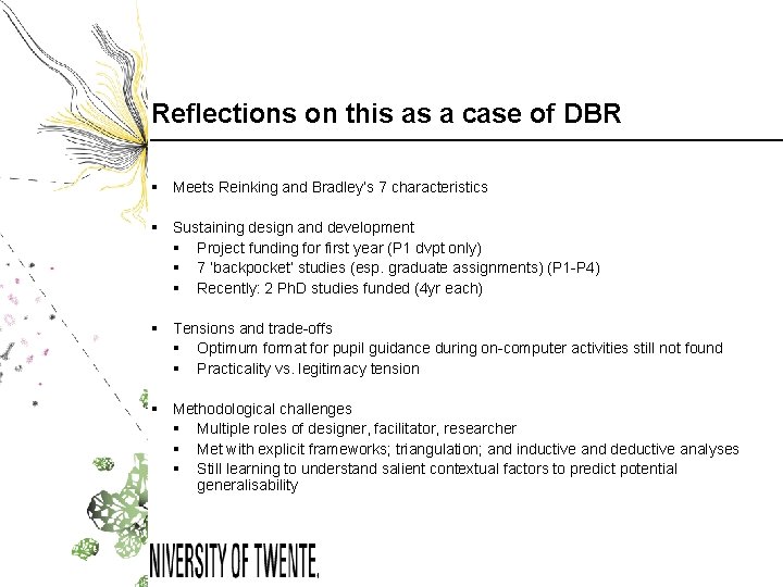 Reflections on this as a case of DBR § Meets Reinking and Bradley’s 7