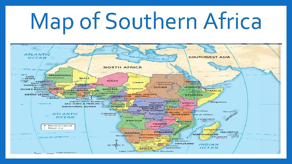 Map of Southern Africa 