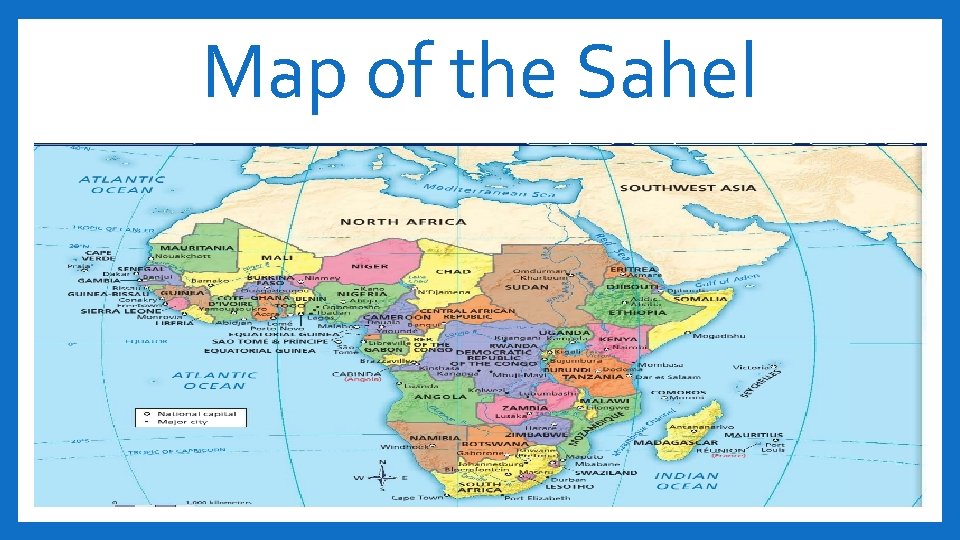 Map of the Sahel 