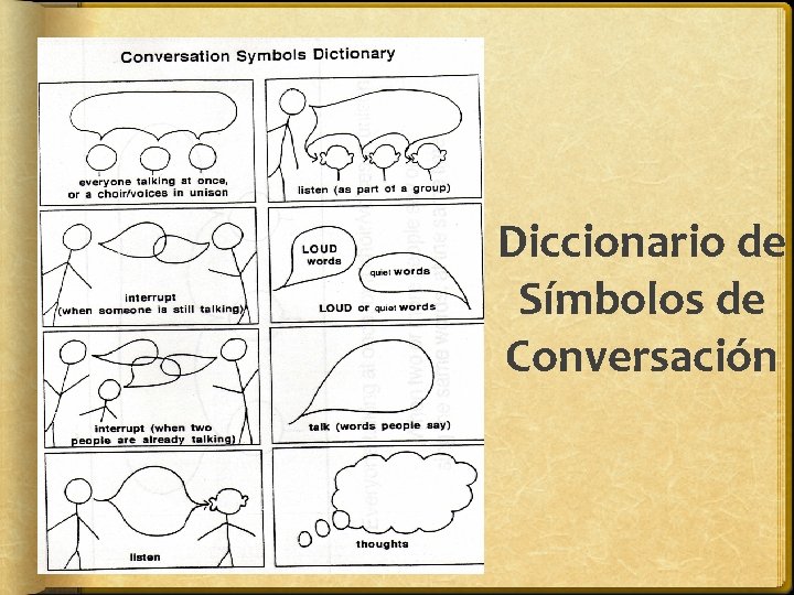 Diccionario de Símbolos de Conversación Diccionario de Símbolos de Conversación