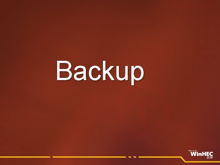 Backup 