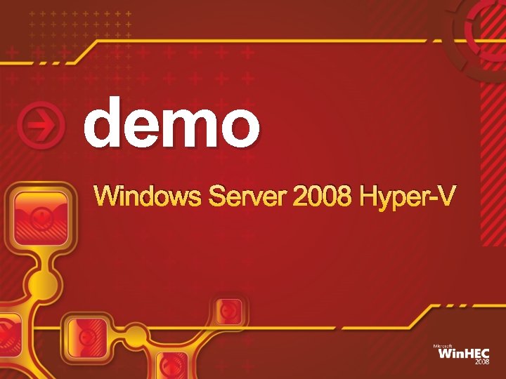 demo Windows Server 2008 Hyper-V 