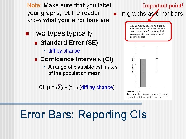 Note: Make sure that you label your graphs, let the reader know what your