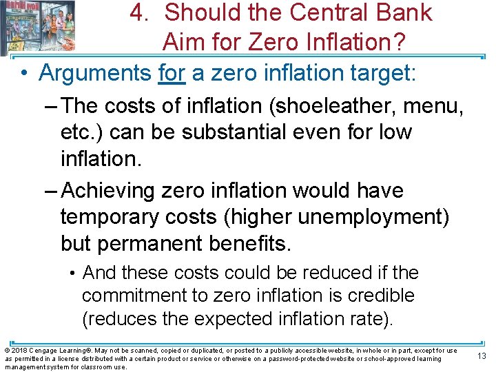 4. Should the Central Bank Aim for Zero Inflation? • Arguments for a zero