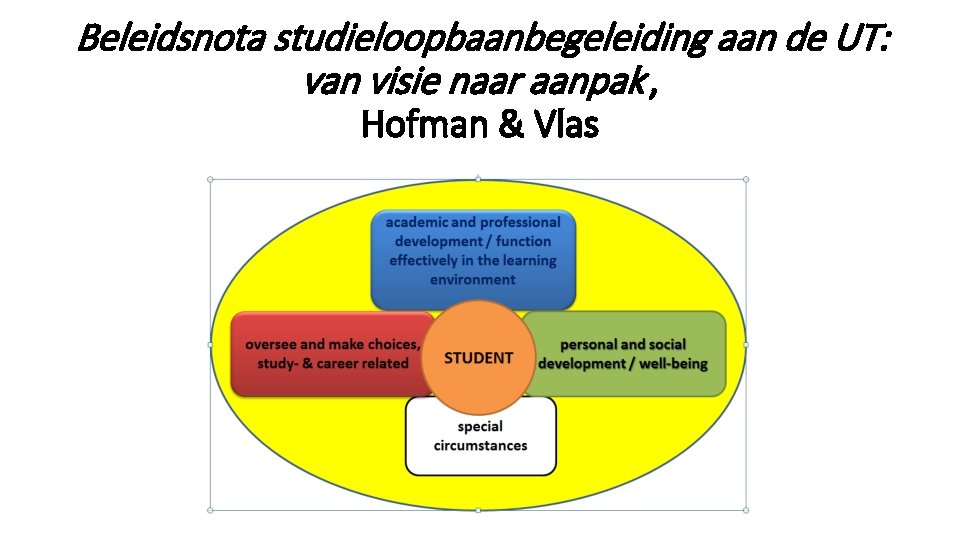 Beleidsnota studieloopbaanbegeleiding aan de UT: van visie naar aanpak , Hofman & Vlas 